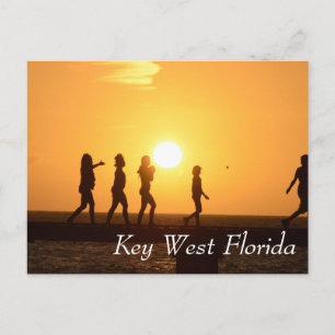 Kids on the pier Key West Florida Postcard