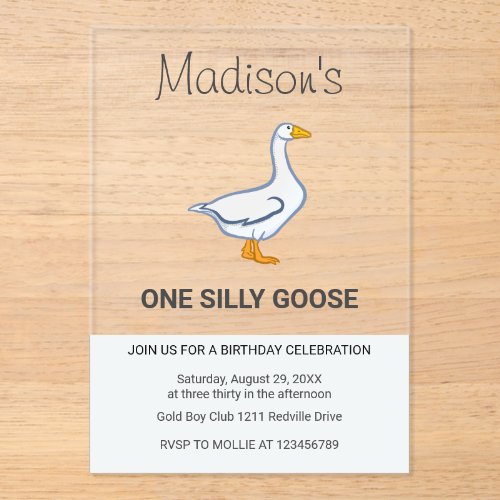 Kids One Silly Goose First Birthday