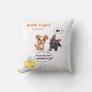 Kids or dog lovers beautiful pillow case pups talk