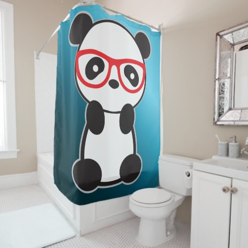 Kids or Lovers of Panda Bathroom Rug Shower Curtain