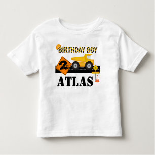 Kids or Toddler Construction Birthday T-Shirt