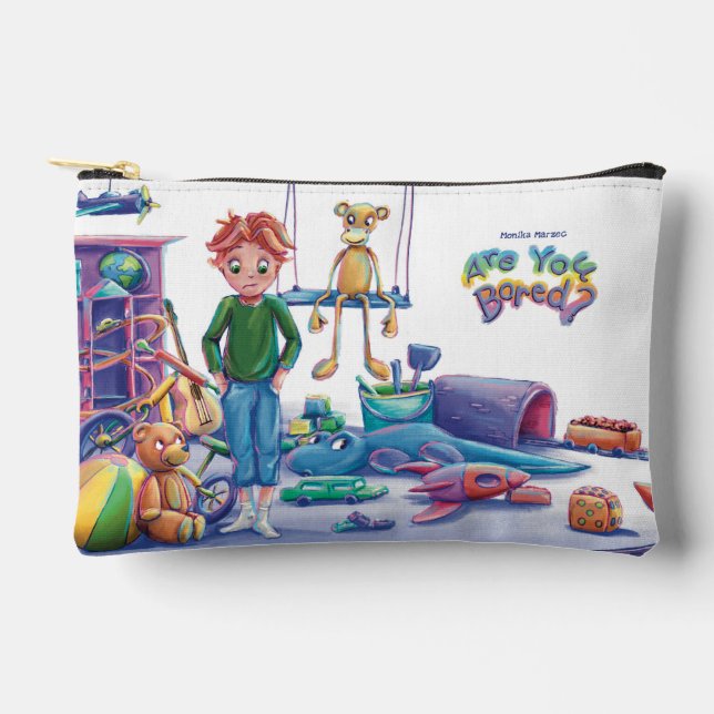 Kids Organizer Pouch | Pencil Case |Are You Bored? (Front)