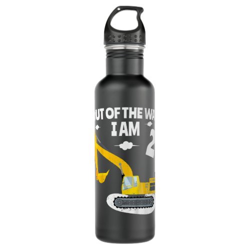 Kids Out of the way Im 2nd Birthday Two Years Tr Stainless Steel Water Bottle