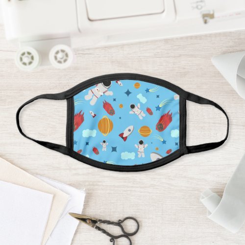 Kids Outer Space  Astronaut Pattern Face Mask