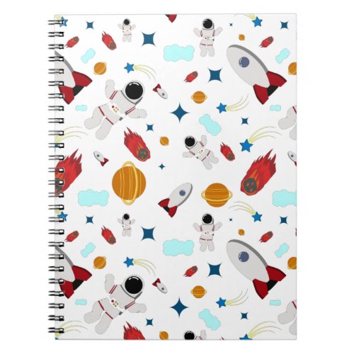 Kids Outer Space  Astronaut Pattern Notebook