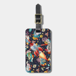 Kids Outer Space   Luggage Tag