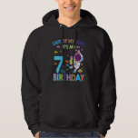 Kids Outer Space Out Of My Way It&#39;s My 7th Birthda Hoodie