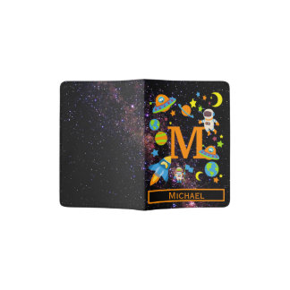 Kids Outer Space Rocket Passport Holder