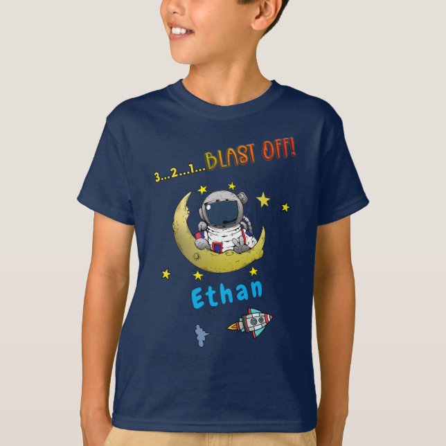 Kids Outer Space T-Shirt (Front)