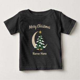 Kids Pajamas Christmas Tree T-Shirt (Personalize)