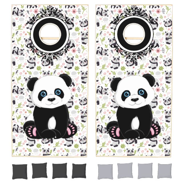 Kids Panda Bear  Cornhole Set (Set)