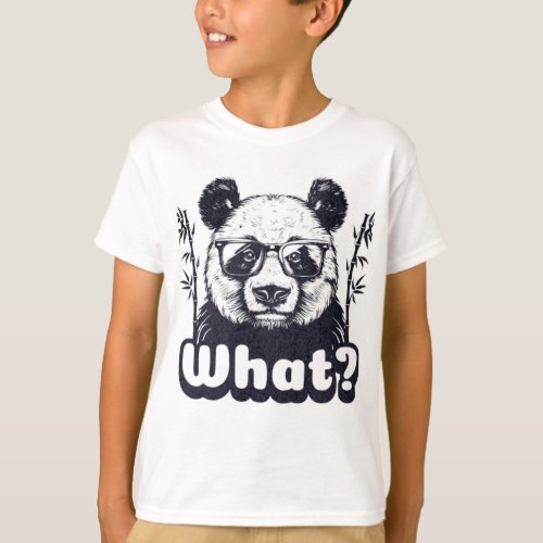 kids panda cartoon   T_Shirt