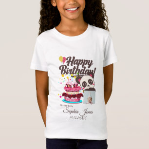 Kids Party - Custom Photo, Name, DOB T-Shirt