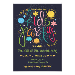 End Of School Year Party Invitations | Zazzle