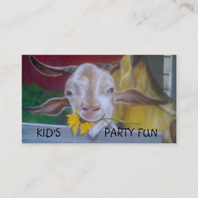 KID'S PARTY PLANNER BUSINESS CARD (Front)