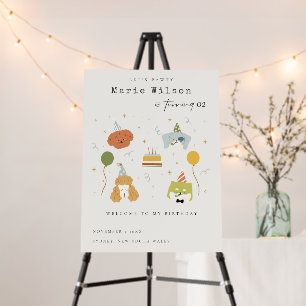 Kids Party Puppy Dogs Any Age Birthday Welcome Foam Board