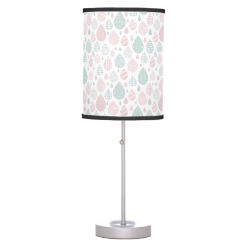 Kids Pastel Rain Drop Pattern Kids Room Floor Lamp