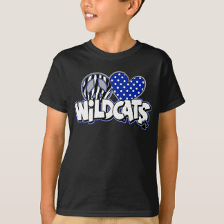 KIDS PEACE LOVE Wildcats SS Black Tee
