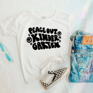 Kids Peace Out Kindergarten T-shirt