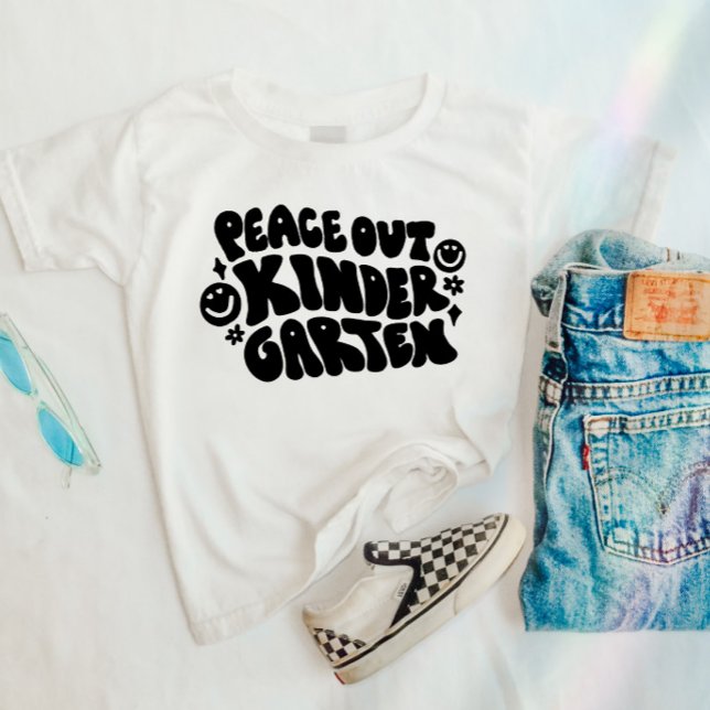 Kids Peace Out Kindergarten T-shirt (Creator Uploaded)