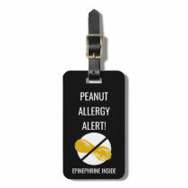 Kids Peanut Allergy Alert with Epinephrine Image Bag Tag
