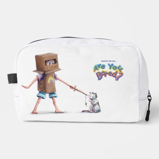 Kids Pencil Case | Are You Bored? Dopp Kit (Front)