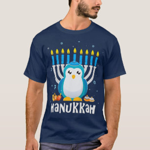 Kids Penguin Hanukkah Pajamas for Boys Hanukkah H T-Shirt