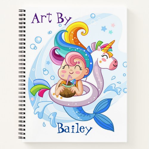 Kids Personal Sketch Spiral Notebook