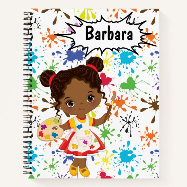 Kids Personalize Artist Sketch Notebook (Front)