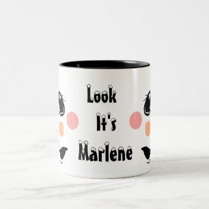 Kids Personalize Snowman Two-Tone Coffee Mug