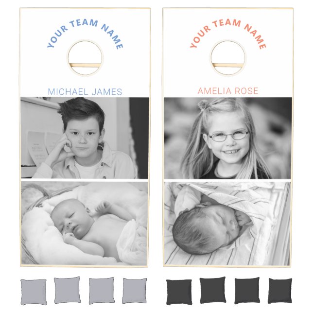 Kids Personalized 2 Photo  Cornhole Set (Set)