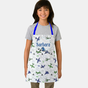 Kids Personalized Airplane  Apron