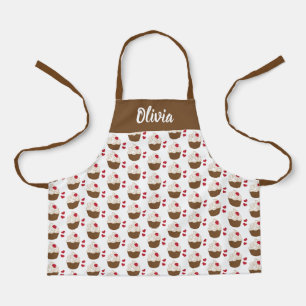 Kids' Personalized Apron Cupcake All-Over Print