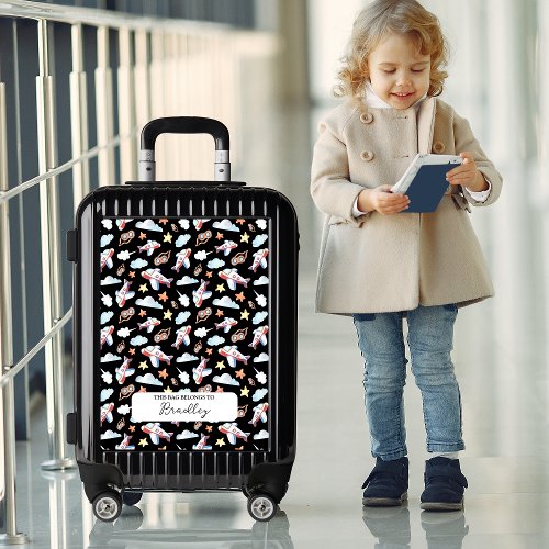 Kids Personalized Aviation  Luggage