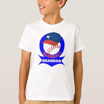 Kids Personalized Baseball T-shirt by Baysideimages at Zazzle