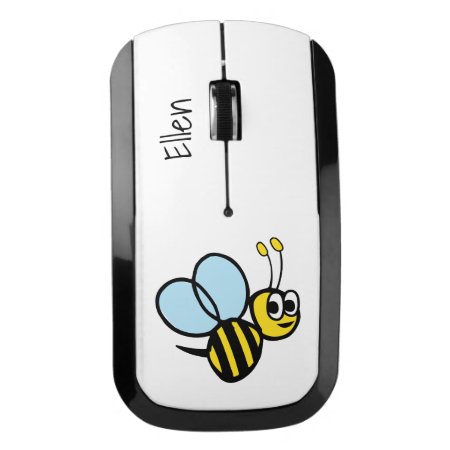 Kids Personalized Bee Cute Yellow Bumblebee Wireless Mouse
