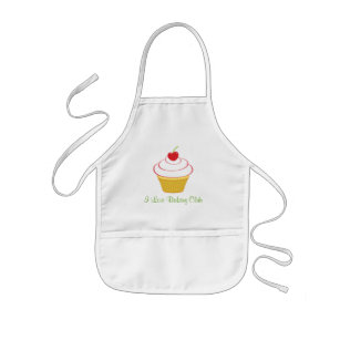 Kid's Personalized Chef Apron with Cherry Cupcake