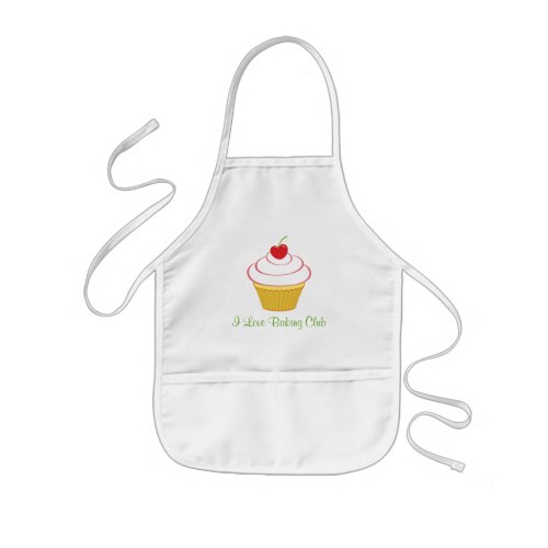 Kids Personalized Chef Apron with Cherry Cupcake