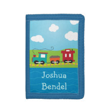 Kids Personalized Choo Choo Train Caboose Wallet