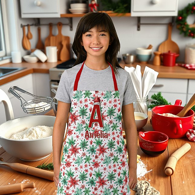 Kids personalized Christmas  Apron (Creator Uploaded)