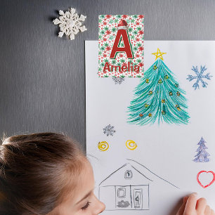 Kids personalized Christmas Magnet