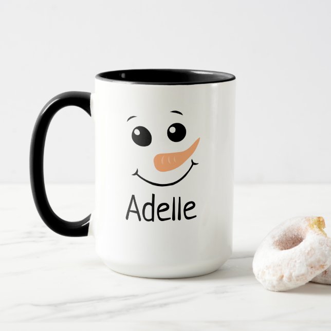 Kids Personalized Christmas Mug (With Donut)