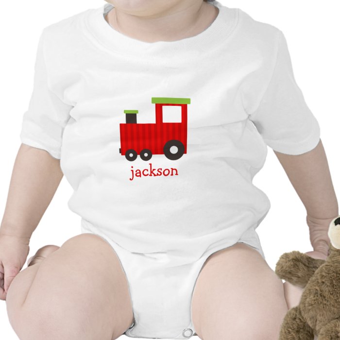 Kids Personalized Christmas Train Shirt