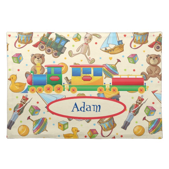 Kids Personalized Cloth Placemat (Front)