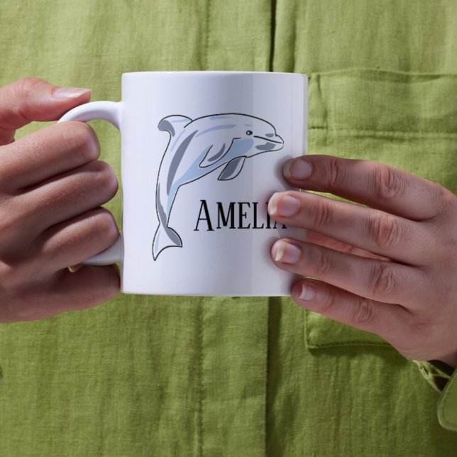 Kid's Personalized DOLPHIN Coffee Mug (Kid's Personalized DOLPHIN Coffee Mug)