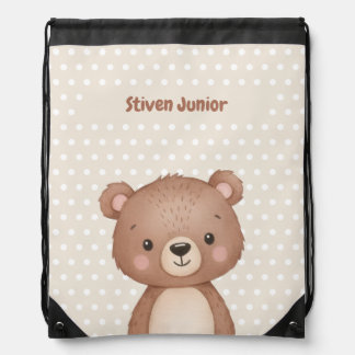 Kids Personalized Drawstring Backpack  Custom Name