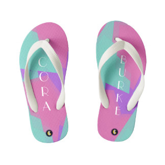 KIDS Personalized Flip Flops (Bubblegum Fun)