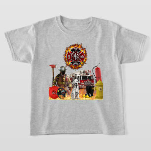 Kids Personalized Future Firefighter T-Shirt