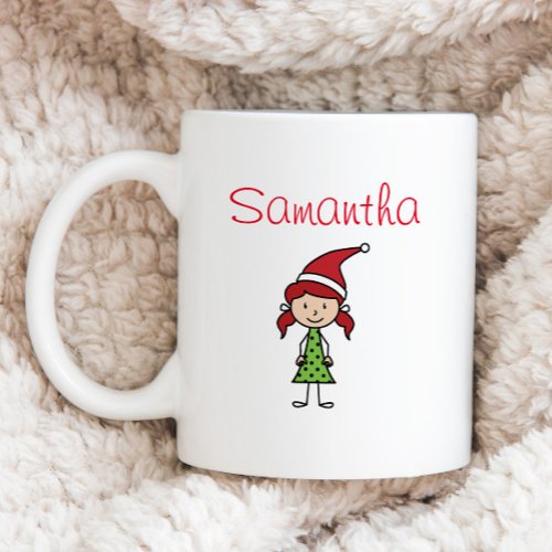 Kids Personalized Holiday Christmas Coffee Mug