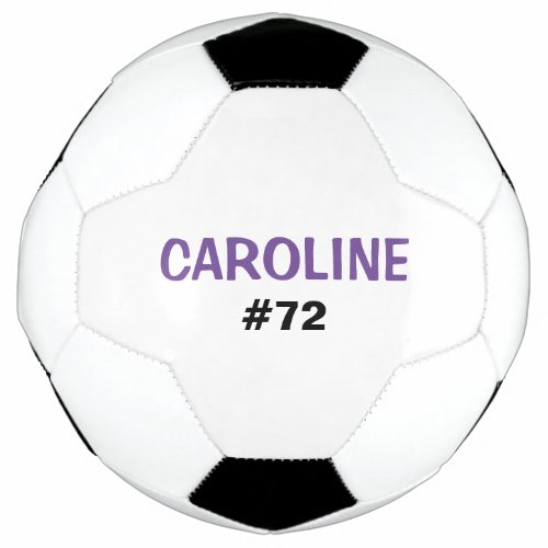 Kids Personalized Name and Jersey Number Soccer Ball